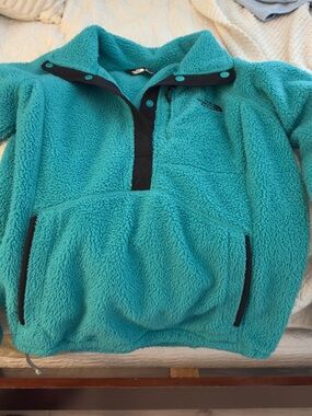 The North Face Teal Sherpa Pullover